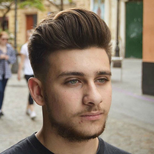 Cortes de cabelo top masculino 2018 rosto redondo